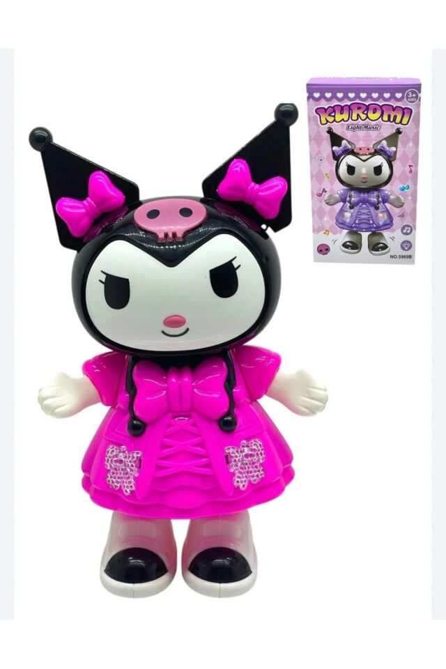 Kuromi Dans Eden Sesli Işıklı Hareketli Eğitici Oyuncak Robot Bebek