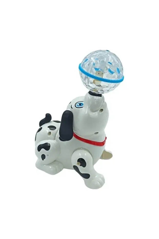 PİLLİ,SESLİ,IŞIKLI TOP ÇEVİREN KÖPEK