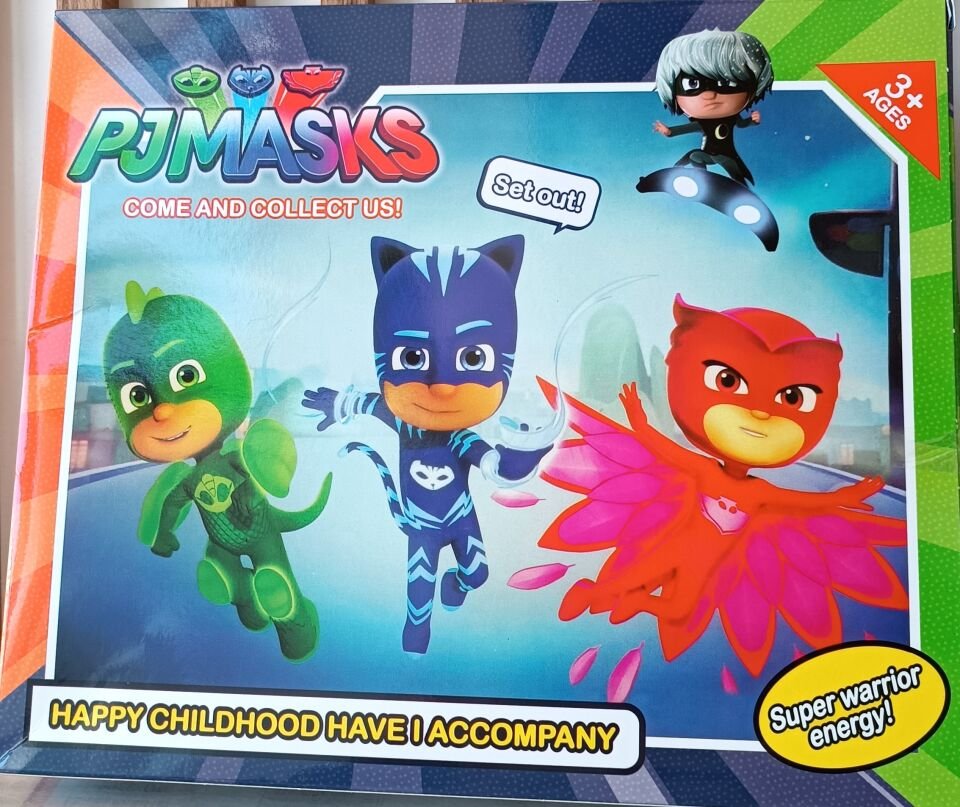 Pijamaskeliler Pjmasks Figür Oyuncak Seti 6 lı Karakter Seti 9 Parça