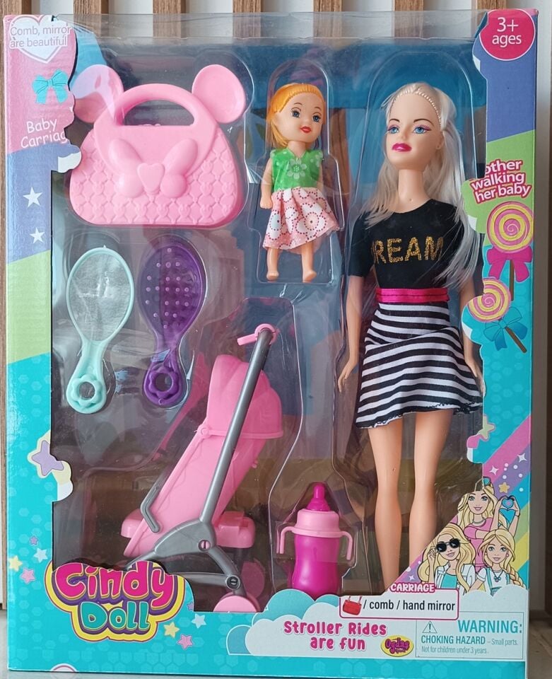 CİNDY OYUNCAK BEBEK 7 PARÇA 30 CM