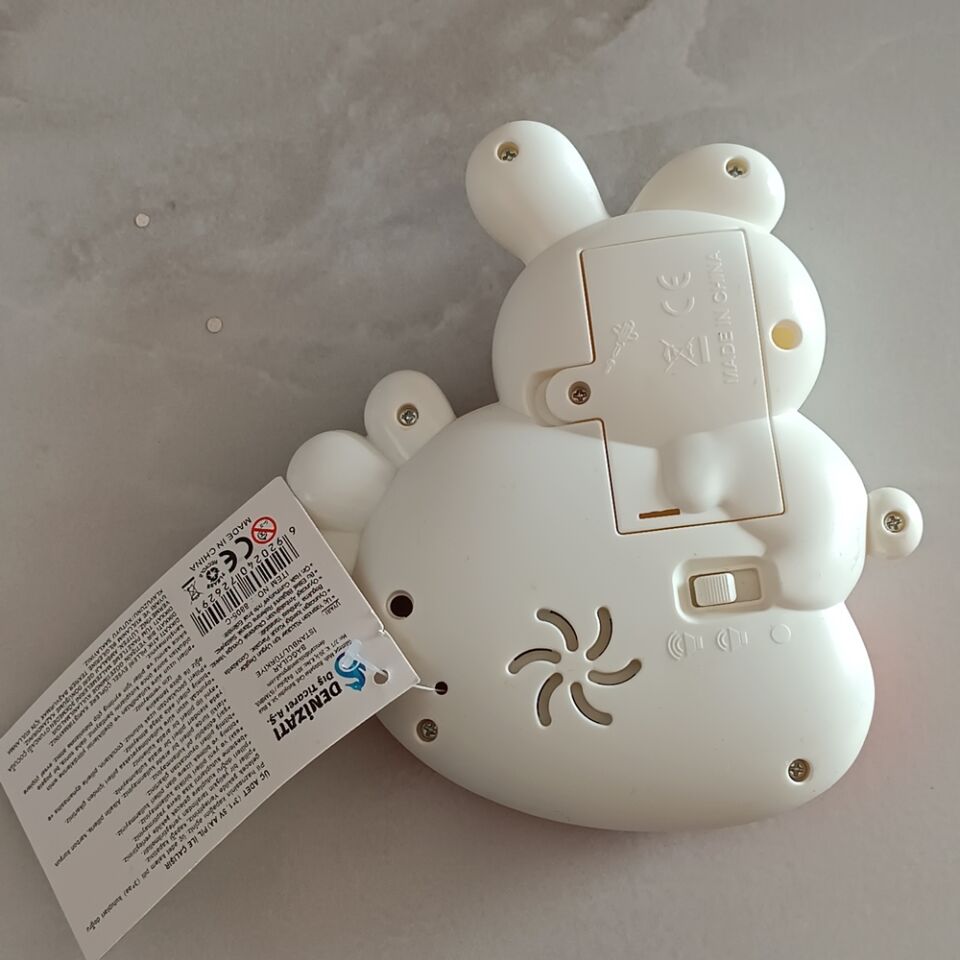 Sesli Işıklı Müzikli tavşan Bebek Piyanosu - Müzikli Işıklı Bebek Piyano Eğitici