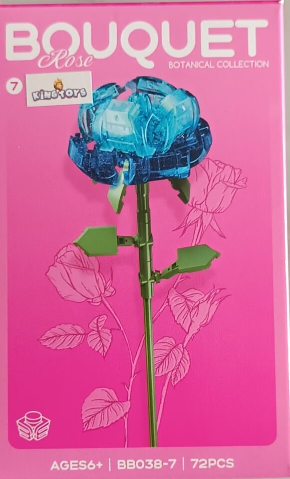 Mini Çicek Lego Seti - Dekoratif Çiçek Yapım Seti - Dekoratif Ev & Ofis Süsü | Hediyelik