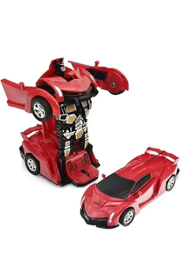 Transformers Robot Çek Bırak Kendinden Robota Dönüşen 1:32 Bugatti Lamborghini Araba