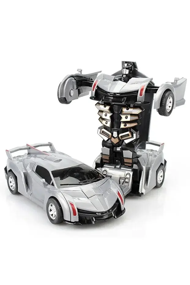 Transformers Robot Çek Bırak Kendinden Robota Dönüşen 1:32 Bugatti Lamborghini Araba