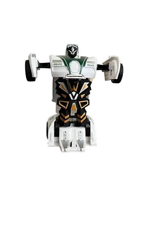 Robota Dönüşen Polis Sürtmeli Polis Arabası Oyuncak Transformers Robot Araba
