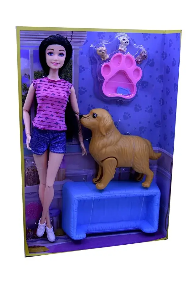 Barbie Bebek ve Doğum Yapan Köpeği Doğuran Köpek