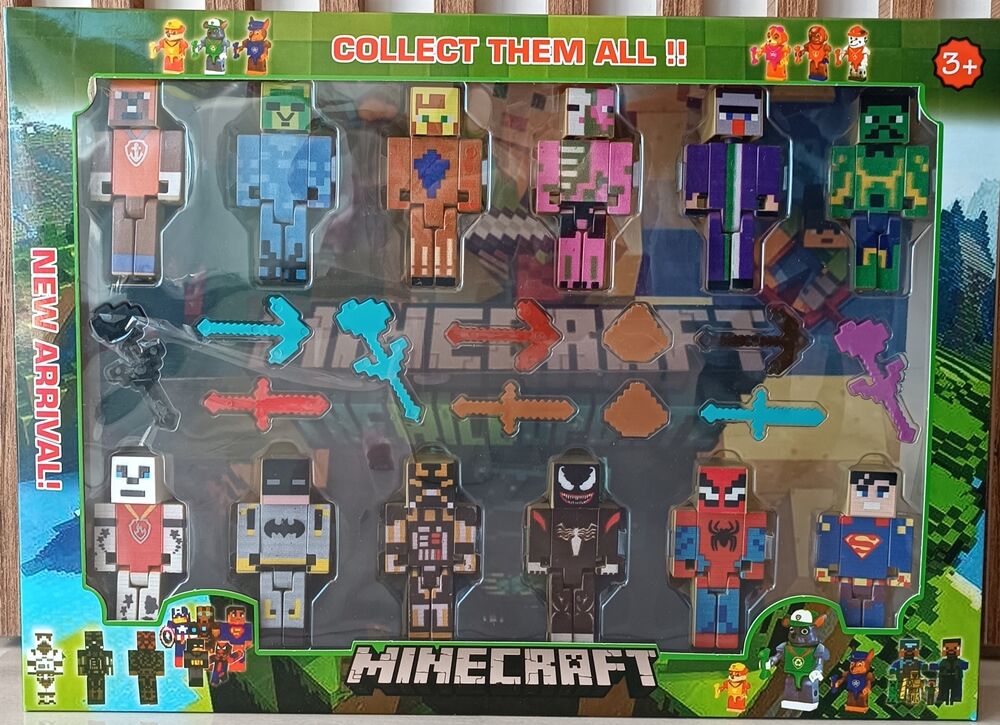 Minecraft 12'li Set 23 parça figür seti