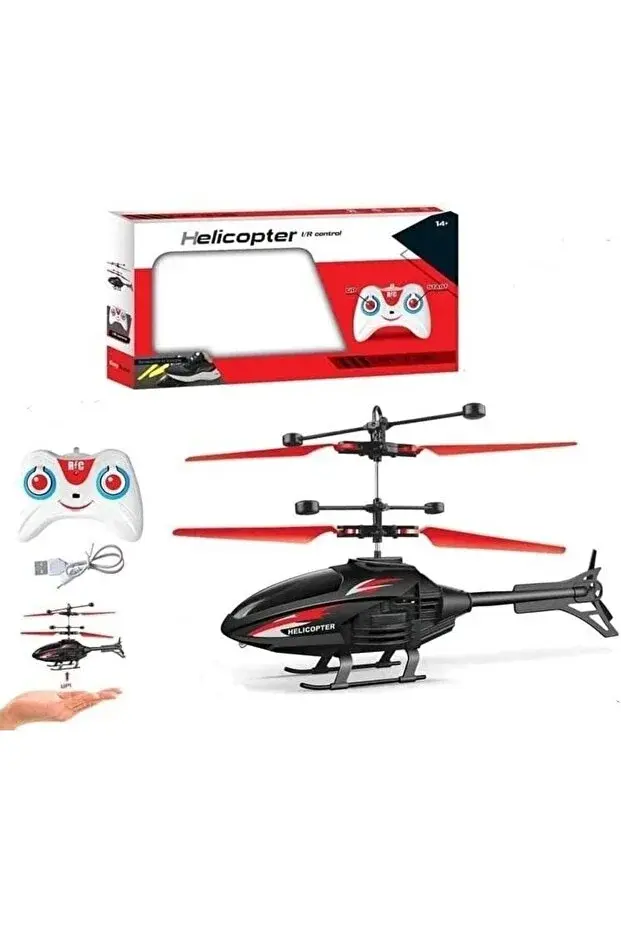 El Sensörlü Helikopter Uzaktan Kumandalı Şarjlı Drone 20cm Karışık Renk