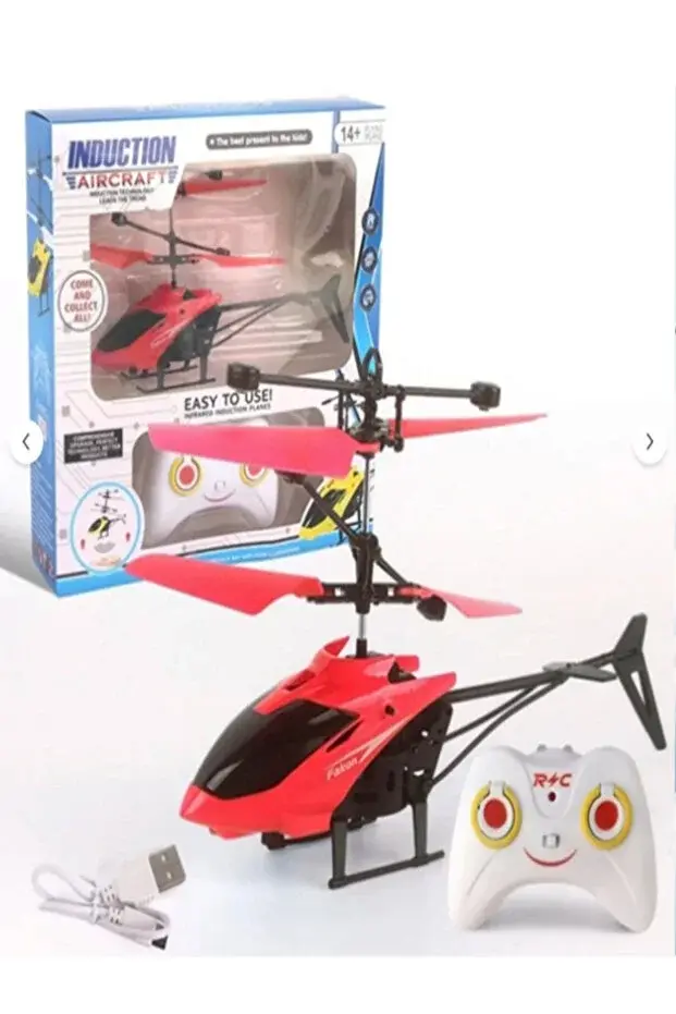 El Sensörlü Helikopter Uzaktan Kumandalı Şarjlı Drone 20cm Karışık Renk