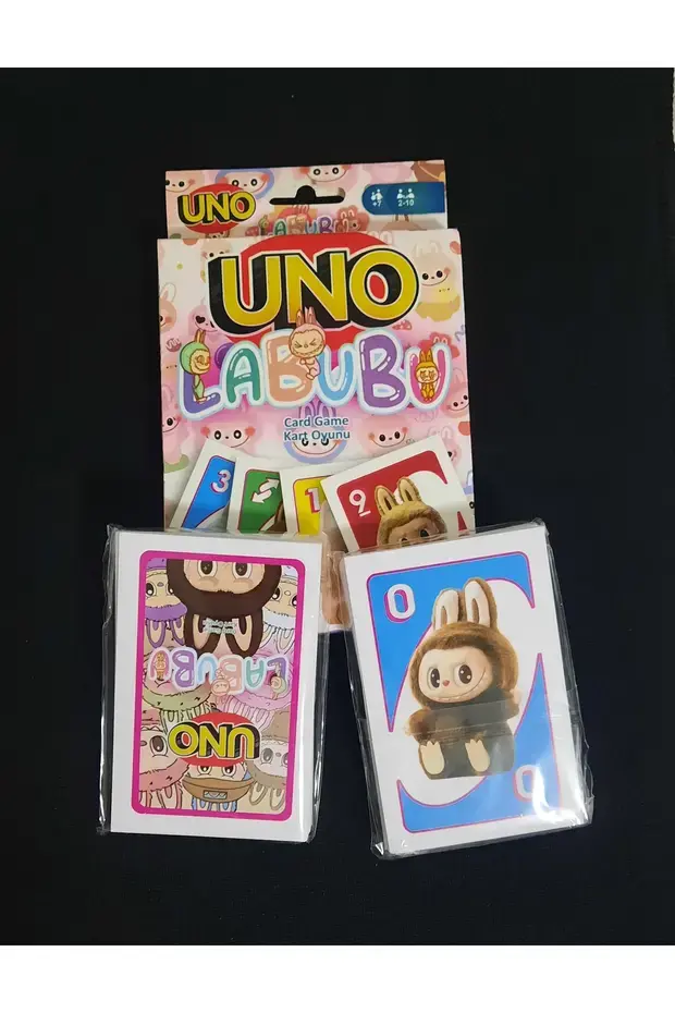 Uno Labubu Oyun Kartı Modern Tema ile 112 Parça Dayanıklı ve Eğlenceli Kartlar