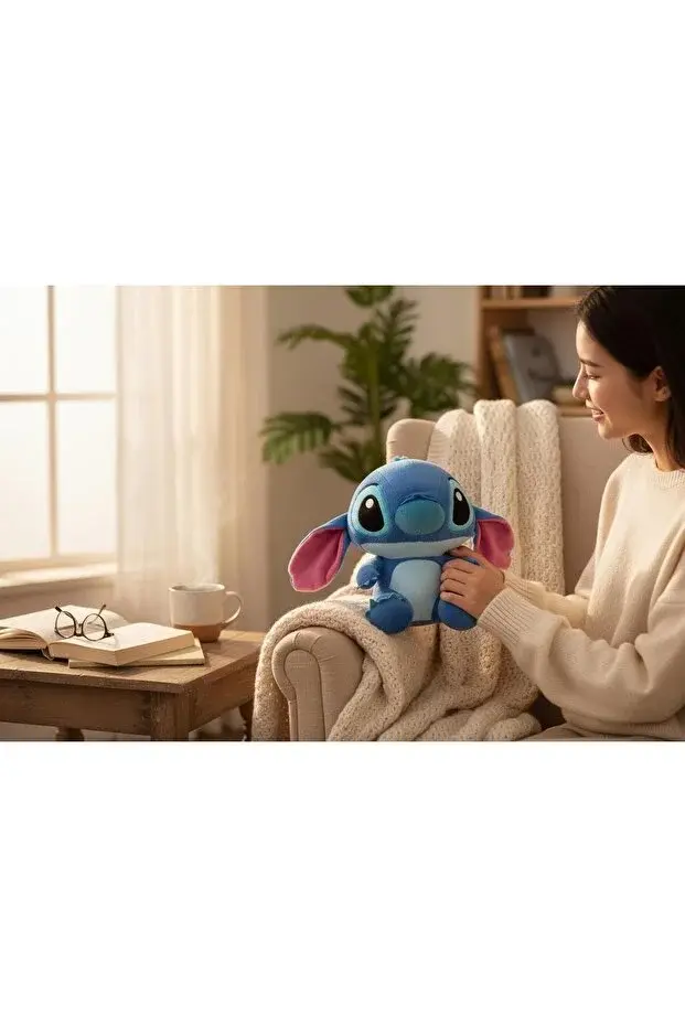 STİTCH PELUŞ OYUNCAK 30 CM SEVİMLİ & KARAKTER UYKU ARKADAŞI