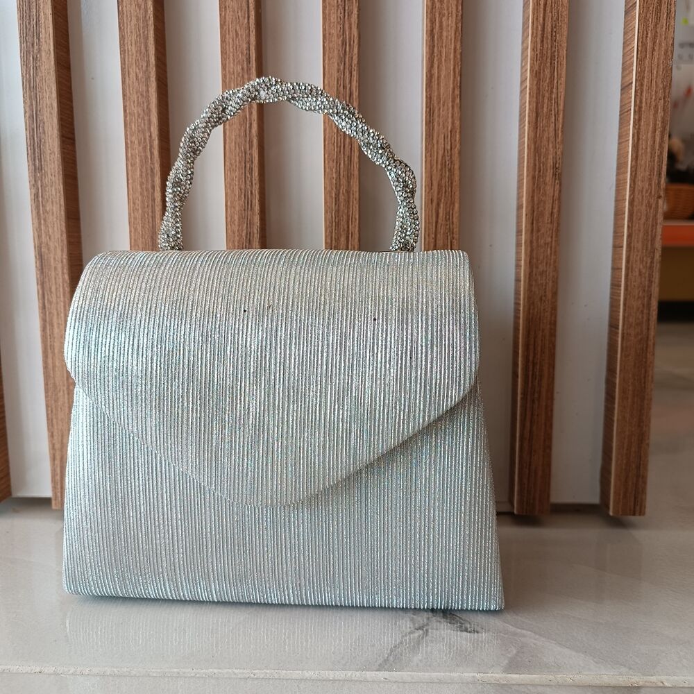 Desenli taşlı  kadın el çantası(ABİYE)