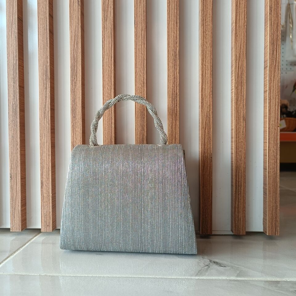 Desenli taşlı  kadın el çantası(ABİYE)