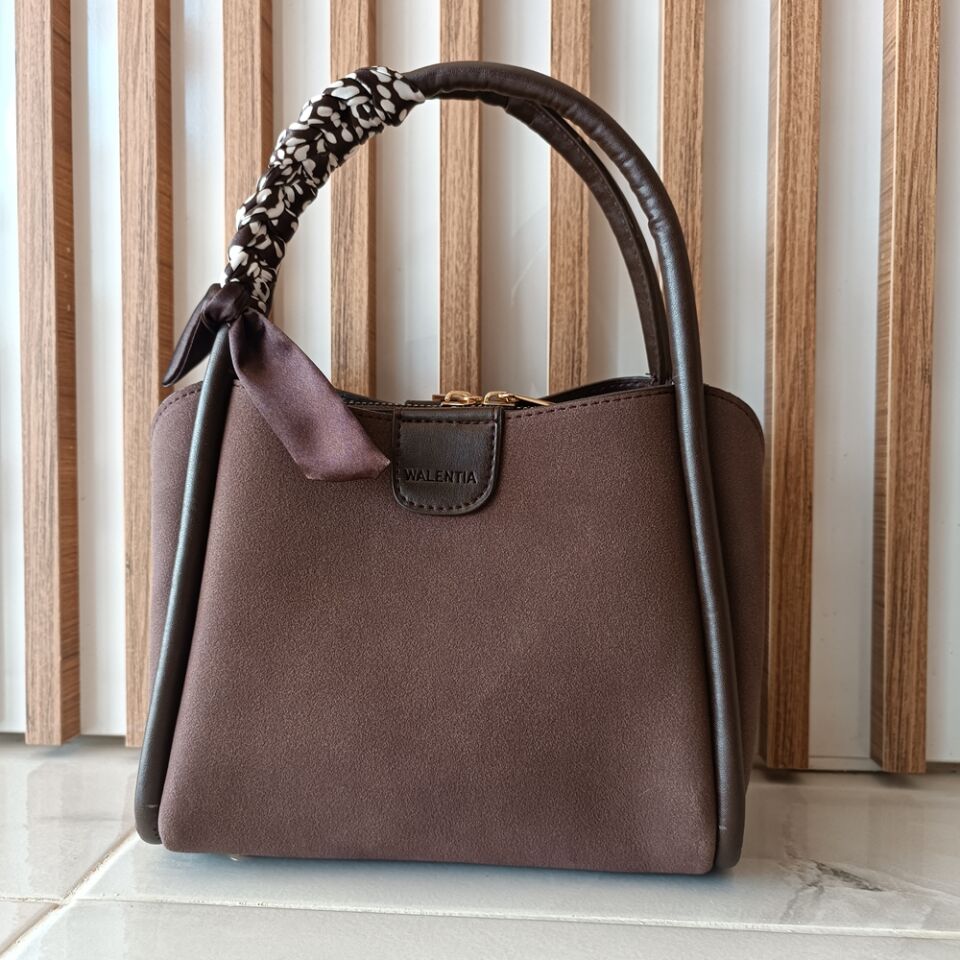 Fular Detaylı  Kadın El Ve Omuz Çantası