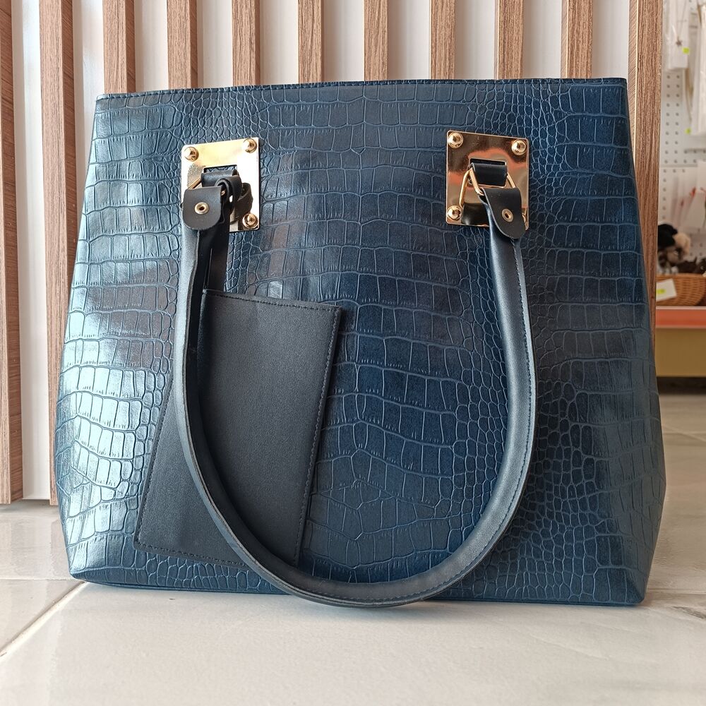 CÜZDAN AKSESUARLI SUNİ DERİ BÜYÜK BOY ÇANTA