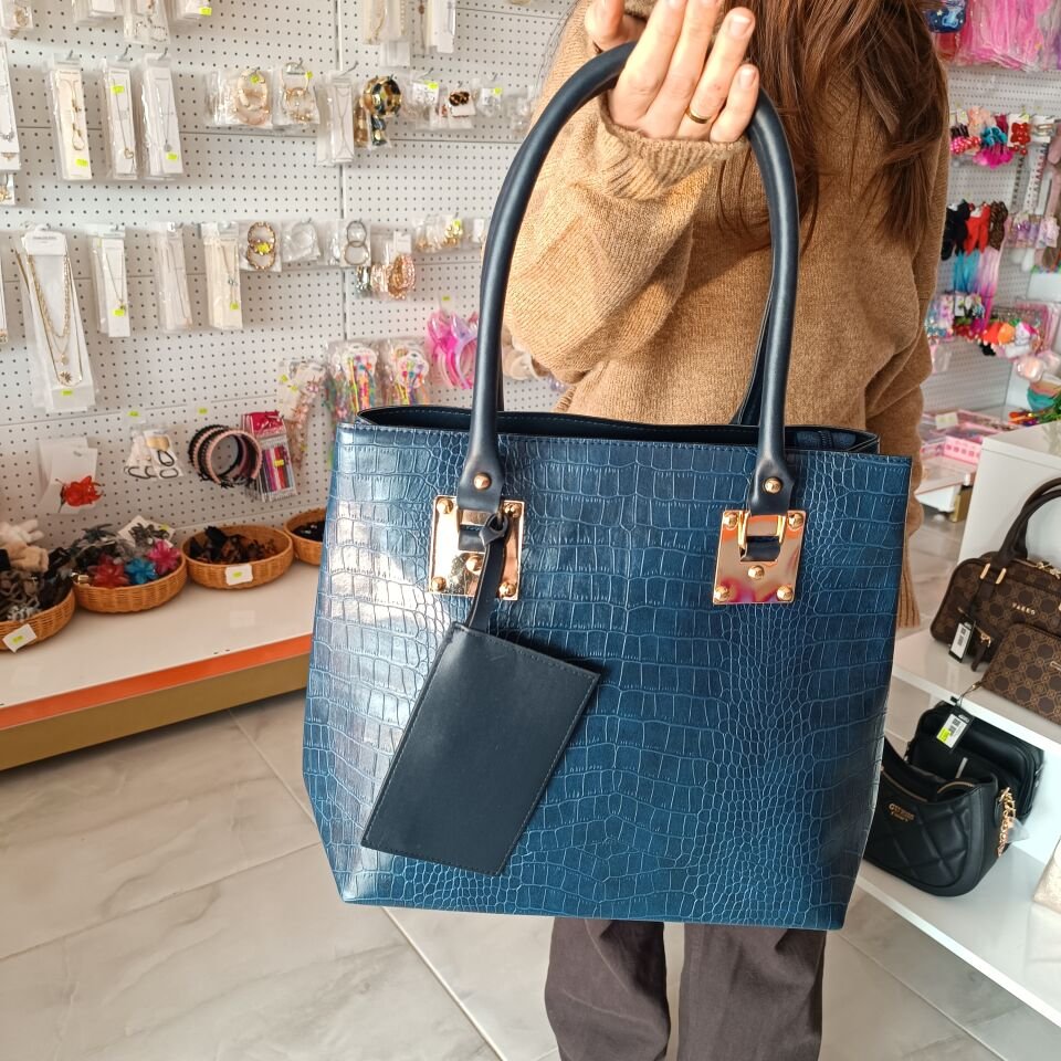 CÜZDAN AKSESUARLI SUNİ DERİ BÜYÜK BOY ÇANTA