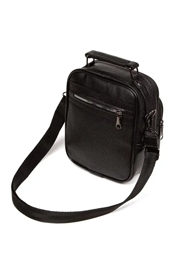 Siyah Deri El Ve Omuz Çanta( ERKEK)