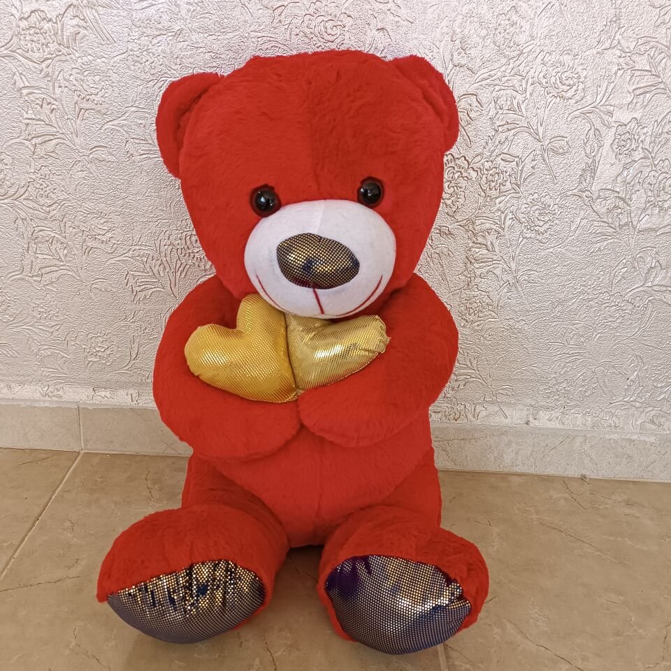 90 CM KALP TUTAN PELUŞ AYICIK