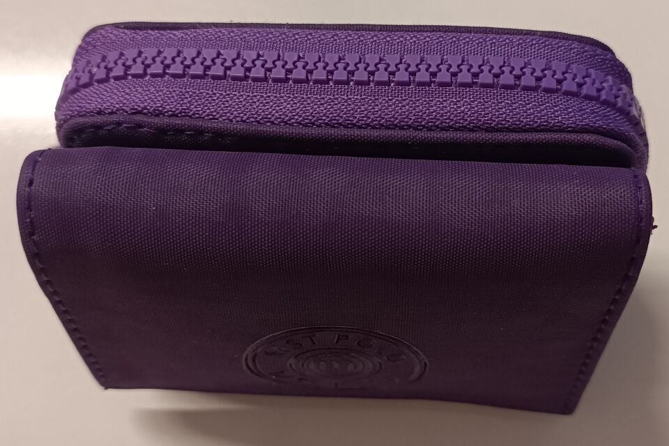 Kadın Kırınkıl Kumaş Çıtçıtlı Ve Fermuarlı Şık Cüzdan Kartlık Aksesuar