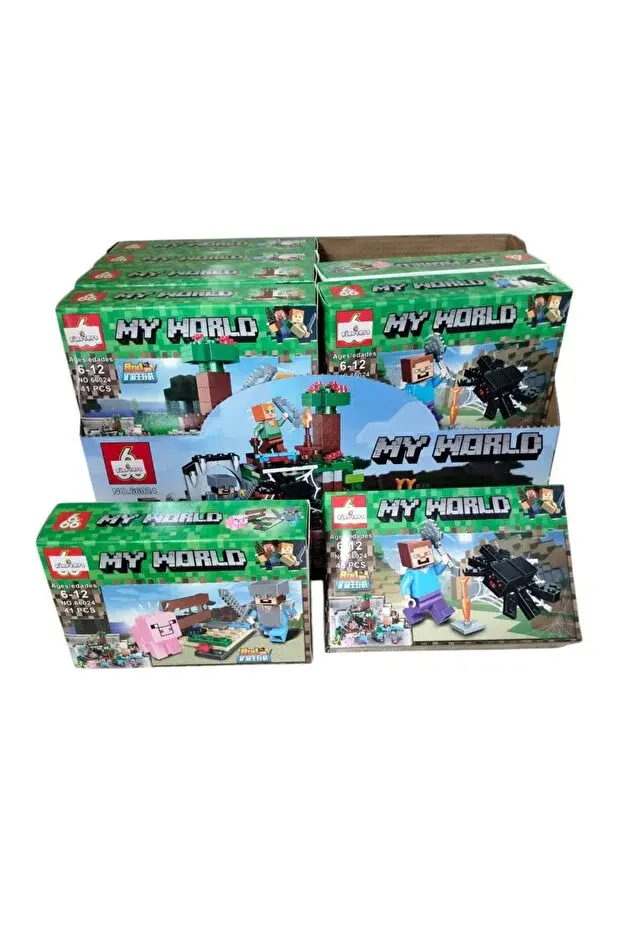 50-56 Parça MineCraft Lego Seti - My World Lego Seti